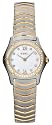 Ebel Classic Wave White Mother-of-Pearl Dial 18K Yellow Gold and Stainless Steel Diamond Women's Watch 1157F14-97F25