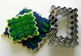 Kaiser 611259 Cookie Cutter, Fluted Rectangles - Set of 3