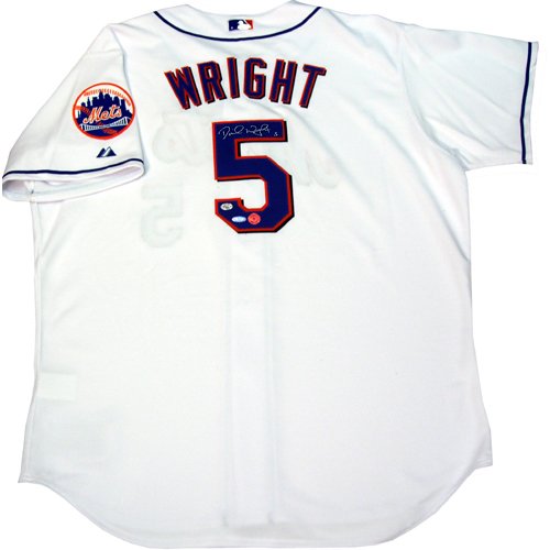 Steiner Sports MLB New York Mets David Wright Mets Authentic Home Jersey - Back Number