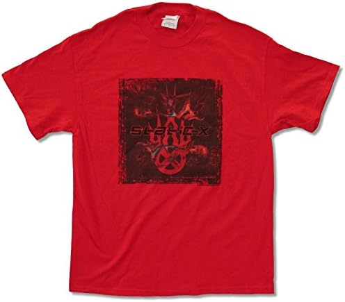 Adult Static-X "Static Box" Red T-Shirt (Large)