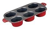 Sante Giant Muffin Pan, Enamel Cast Iron With Non Stick Interior