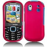 Premium - Samsung U460/Intensity II Rubber Rose Pink Cover - Faceplate - Ca ....