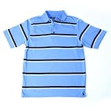 Urban Boundaries Men's Multi-Stripe Polo: Carolina Blue (Sizes M, XL, 2XL)