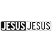 " NEGATIVE JESUS " STREET SIGN