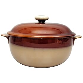 Sango Nova Brown 2-1 2-Quart Casserole Dish by Sango