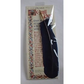 Authentic quill dip pen - steel nib - Chronicle - Blue