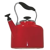 Chantal 1.8 Quart Eva Teakettle, Enamel-on-Steel, Chili Red by 