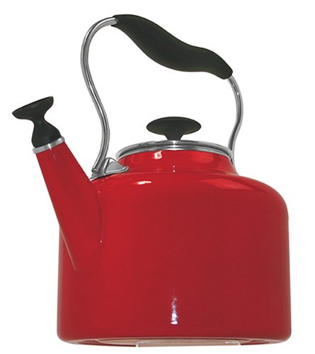 "Chantal 1.8 Quart Eva Teakettle, Enamel-on-Steel, Chili Red" "Chantal 1.8 Quart Eva Teakettle, Enamel-on-Steel, Chili Red"