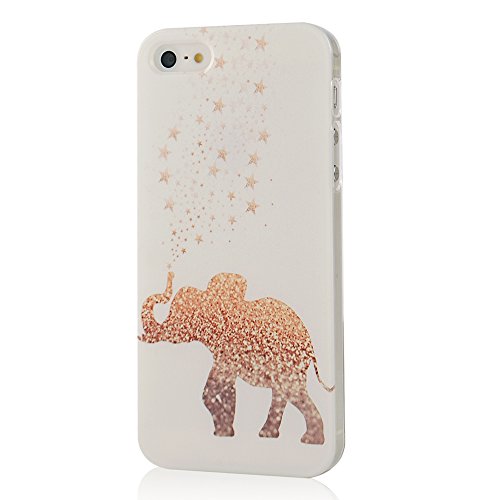 iPhone SE Case, iPhone 5&5S Case MOLLYCOOCLE Multi-style Painted Series PC Case Star Elephant Pattern Skin Cover Shell for iPhone SE/ 5/ 5S