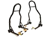 Sport Bike Motorcycle Front & Rear Combo Wheel Lift Stands Fork & Swingarm Stands Paddock Stands Fits Yamaha Honda Kawasaki Suzuki Ducati Bmw