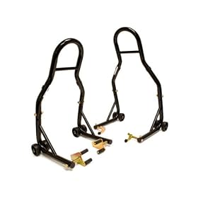 Sport Bike Motorcycle Front & Rear Combo Wheel Lift Stands Fork & Swingarm Stands Paddock Stands Fits Yamaha Honda Kawasaki Suzuki Ducati Bmw