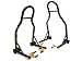 Sport Bike Motorcycle Front & Rear Combo Wheel Lift Stands Fork & Swingarm Stands Paddock Stands Fits Yamaha Honda Kawasaki Suzuki Ducati Bmw