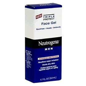 Neutrogena Men Triple Protect Face Gel, Advanced Protection, 1.7 Fluid Ounce (50 ml)