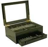 Jewelry, Watch, Pen, And Eyeglass Box Leather Case