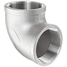 Stainless Steel 316 Cast Pipe Fitting, 90 Degree Elbow, Class 150, NPT Female