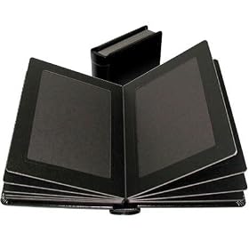 Click here to buy Adorama Pro Photo Album, Black Leatherette Cover with Library Bound Black Pages, Holds 36... by Adorama.