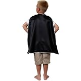 Thumbnail image for Storybook Wishes Black Satin Cape w/Silver Trim
