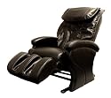 Body Relaxer HX-3000 Luxury Shiatsu Massage Lounger with Memory Foam, Black Leather
