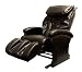 Body Relaxer HX-3000 Luxury Shiatsu Massage Lounger with Memory Foam, Black Leather