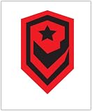 Starcraft 2 Terran Dominion Sticker Decal. Peel and Stick. Black and Red