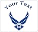 Personalized Air Force wings mousepad