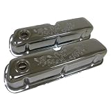 1962-85 Ford Small Block 260-289-302-351W Steel Valve Covers - V8 Logo by CFR Performance