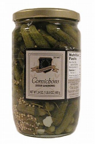 Cornichons Sour Gherkin 24oz