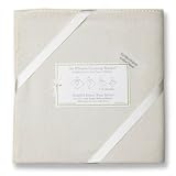 SwaddleDesigns Organic Ultimate Receiving Blanket - Natural with Cream Trim