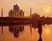Taj Mahal, India Travel Art Poster Print by Peter Adams, 12x10