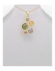 CZ Pendant Necklace In 92.5 Sterling Silver