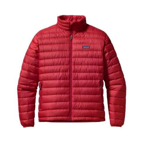Men's Patagonia Down Sweater Jacket, Large, Red