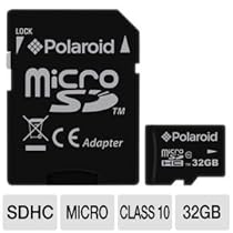 Polaroid 32 GB CL10 micro SDHC Flash Memory Cards for Tablet PCs and Smartphones (P-SDU32G10-EFPOL)