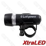 Flashlight for Bike - 5pcs 40000mcd White LED