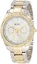 XOXO Women's Rhinestone Accent Two Tone Bracelet Watch Silver XO5429