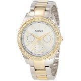 XOXO Womens XO5429  Rhinestone Accent Two-Tone Brac