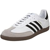 adidas Originals Men's Samba Fashion Sneaker,White/Black,8.5 D US