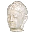 Ceramic Buddha Head with Crackle Finish