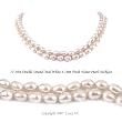 Double Strand 17-18 Inches 6-7mm White Oval Shape Freshwater Cultured Pearl Necklace