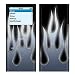 Metal Flames Design Decal Skin Sticker for Apple iPod nano 2G (2nd Generation) 2GB/ 4GB/ 8GB Player