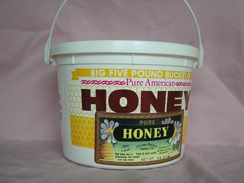 3 Bears Pure Premium Minnesota Clover Wildflower Raw Honey 5lbs by Honey