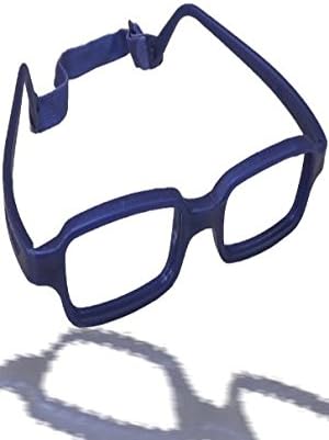 Miraflex Modified Rectangle Eyeglasses Frames (Nicki (48/17), Navy Blue)
