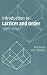 Introduction
to
Lattices
and
Order