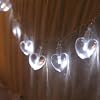 Guirlande Lumineuse � Piles, 10 Coeurs Led Blanches