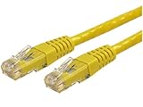 STARTECH.COM 1 Ft Yellow Molded Cat 6 Patch Cable Unshielded Twisted Pair U ....
