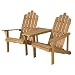 Astonica 50140699 Bench Adirondack Tete-a-Tete Table and 2 Chair Set