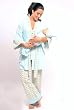 The Contrast Trimmed 5pc. Nursing PJ Set by Olian