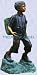 Henry the hiker statue Home Garden sculpture european