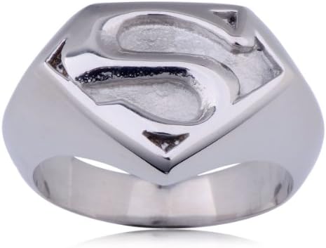 Hydia Steel Jewelry Superman Ring Stainless Steel Silver (10)