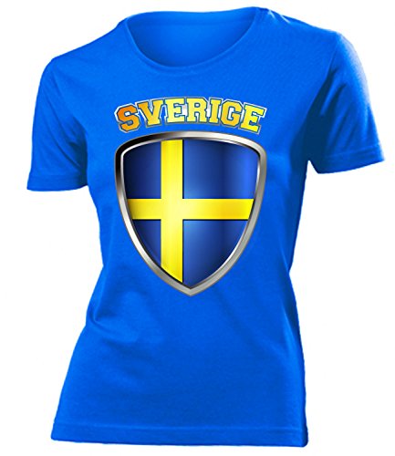 FUSSBALL – FANARTIKEL- SCHWEDEN FANSHIRT 3201(F-B) Gr. L