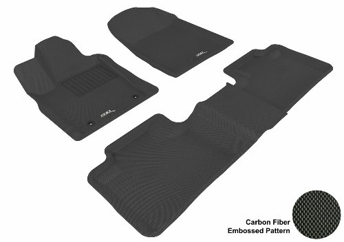 3D MAXpider U-ACE DODGE DURANGO 2011-2013 KAGU BLACK R1 R2 BENCH SEAT (FIT JEEP GRAND CHEROKEE) L1DG00601509 Floor Mat On Sale